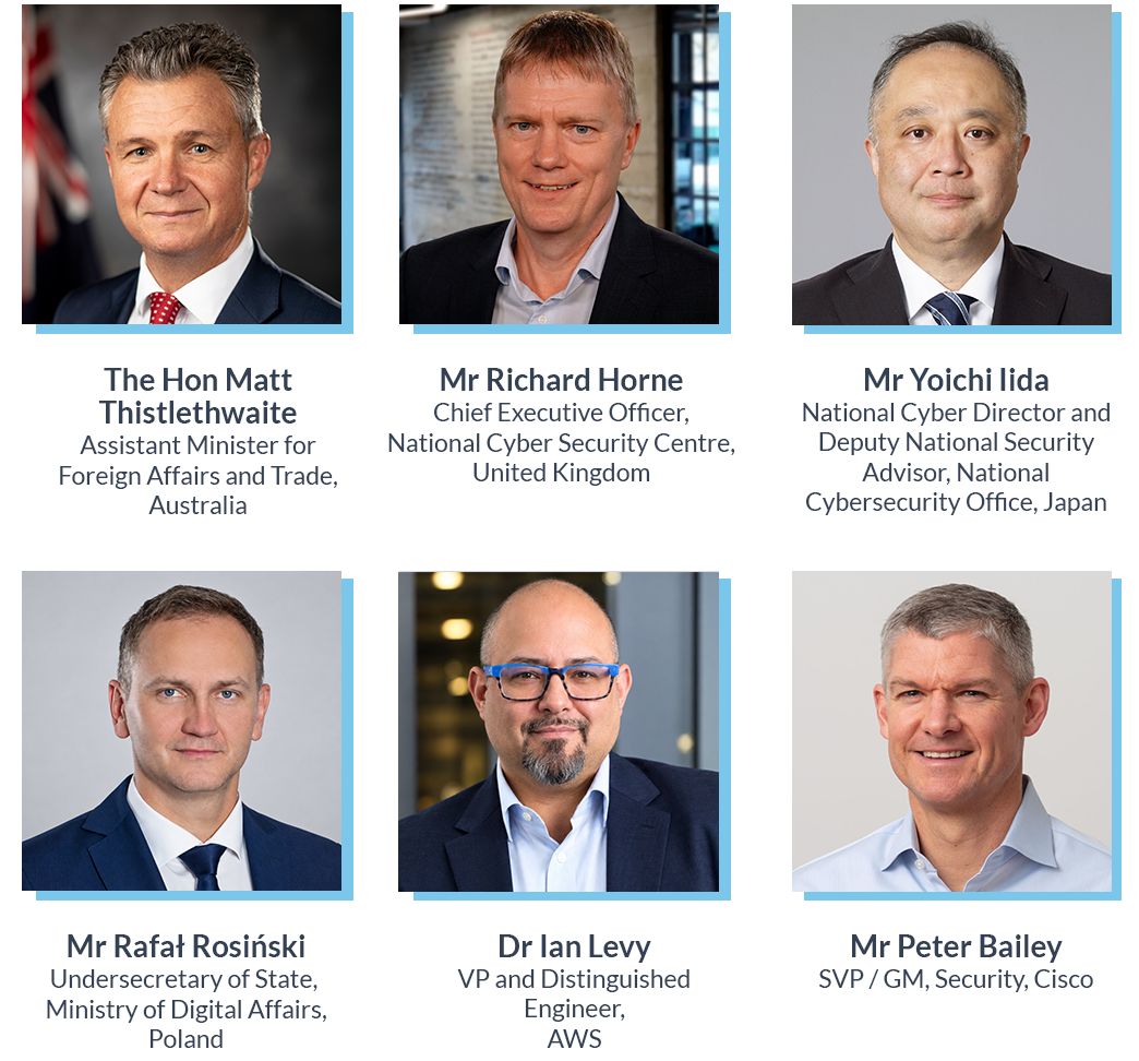 Collage of 6 distinguished guests for SICW 2026